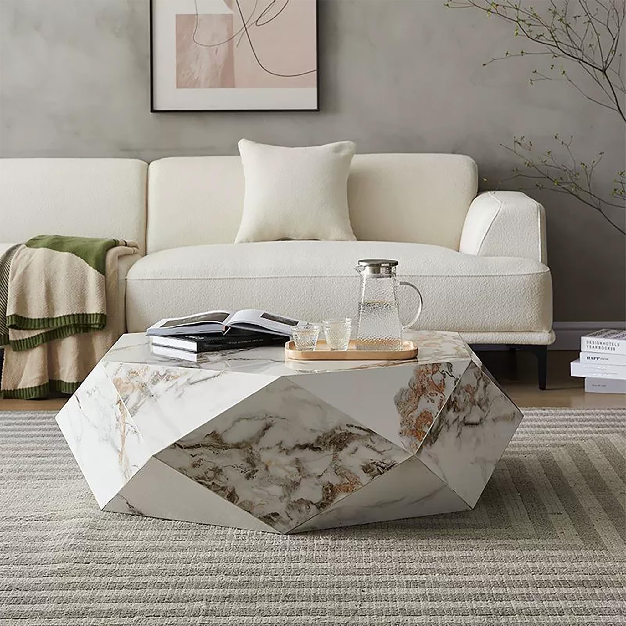 Amazon.com: Modern Coffee Table for Living Room, 43.31
